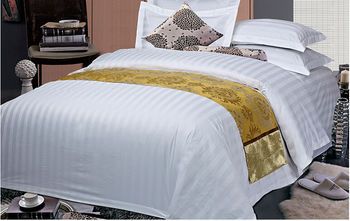 酒店布草賓館床上用品四件套工廠直銷 可定制全棉三分條好質量_佛山市