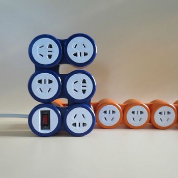 浪淘沙/工廠直銷/一件代發/創意個性百折變形/安全旋轉排插/插座_溫州